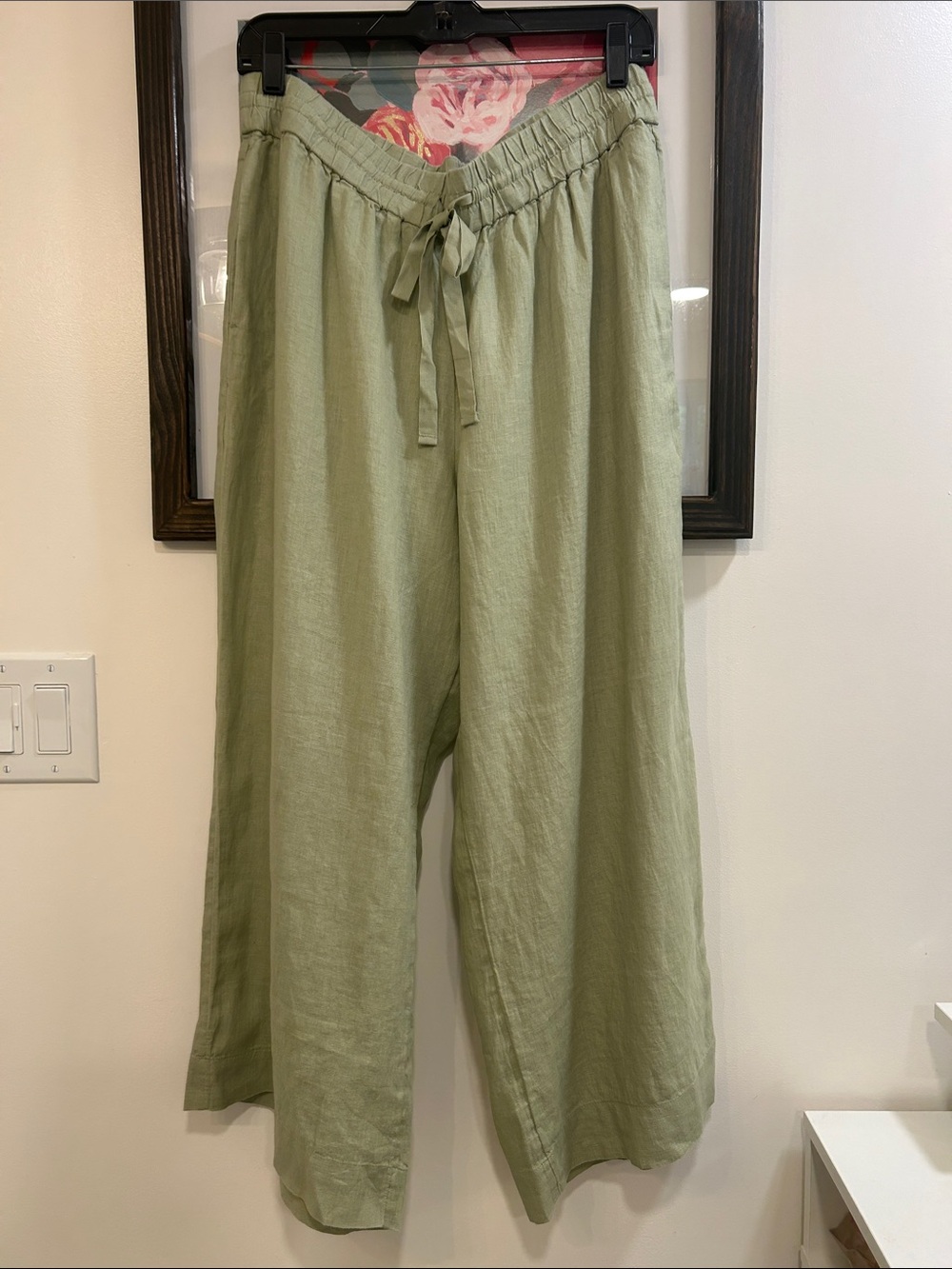 J CREW NWT Linen Drawstring Crop Pants